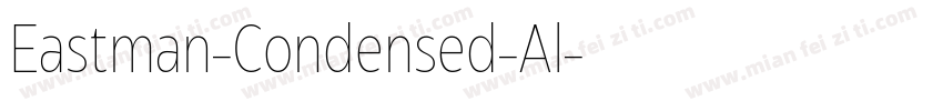 Eastman-Condensed-Al字体转换