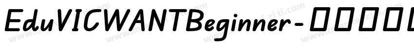 EduVICWANTBeginner字体转换
