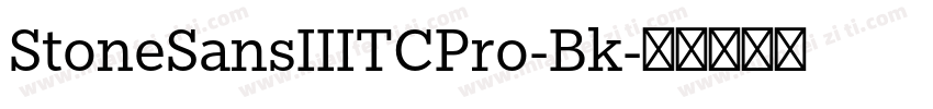 StoneSansIIITCPro-Bk字体转换