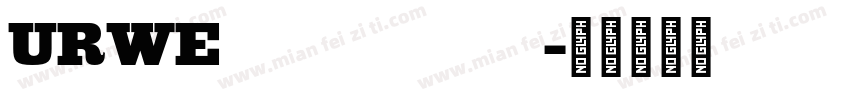URWEgyptienne字体转换