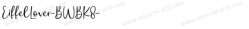 EiffelLover-BWBK8字体转换