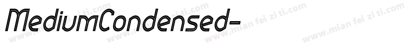 MediumCondensed字体转换