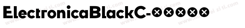 ElectronicaBlackC字体转换
