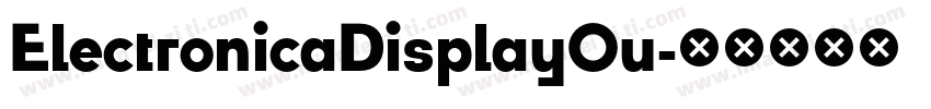 ElectronicaDisplayOu字体转换