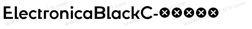 ElectronicaBlackC字体转换