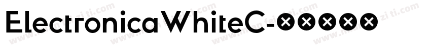 ElectronicaWhiteC字体转换