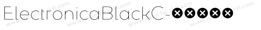 ElectronicaBlackC字体转换