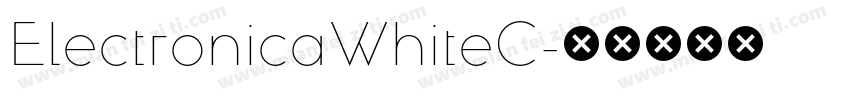 ElectronicaWhiteC字体转换