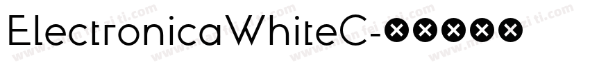 ElectronicaWhiteC字体转换