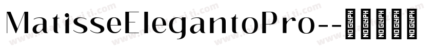 MatisseElegantoPro-字体转换
