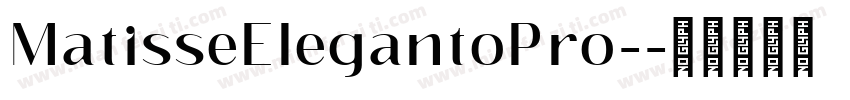 MatisseElegantoPro-字体转换