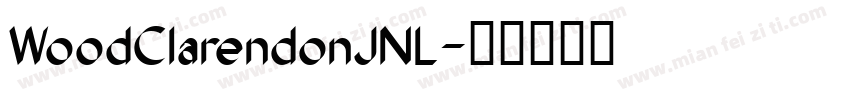 WoodClarendonJNL字体转换