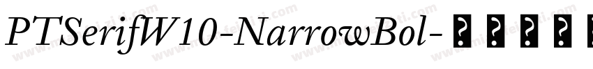 PTSerifW10-NarrowBol字体转换