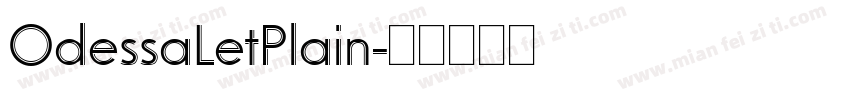 OdessaLetPlain字体转换
