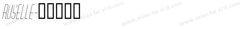 Roselle字体转换
