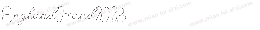 EnglandHandDB字体字体转换