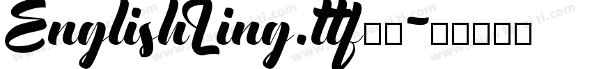 EnglishLing.ttf字体字体转换
