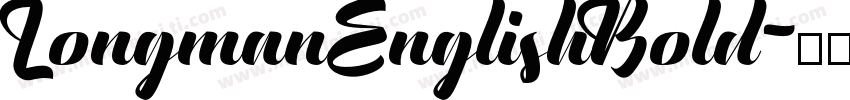 LongmanEnglishBold字体转换