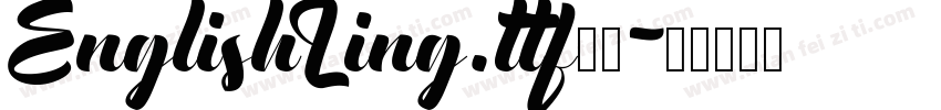 EnglishLing.ttf字体字体转换