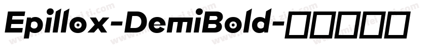 Epillox-DemiBold字体转换