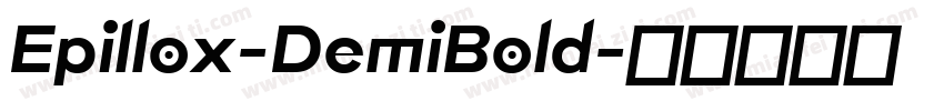 Epillox-DemiBold字体转换