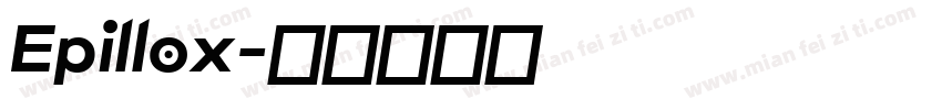 Epillox字体转换