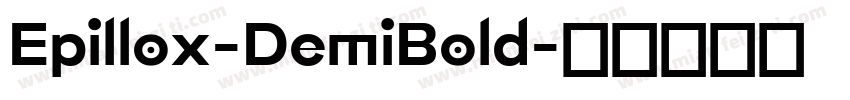 Epillox-DemiBold字体转换