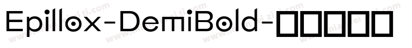 Epillox-DemiBold字体转换