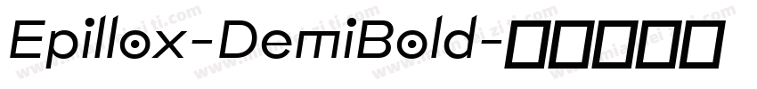 Epillox-DemiBold字体转换