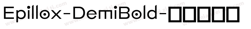 Epillox-DemiBold字体转换