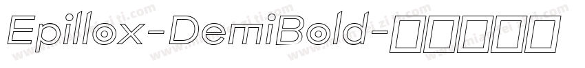 Epillox-DemiBold字体转换