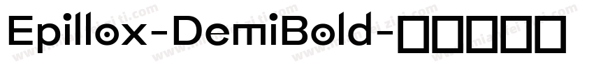 Epillox-DemiBold字体转换