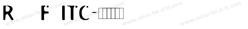RoswellFourITC字体转换