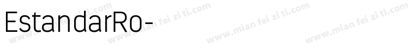 EstandarRo字体转换
