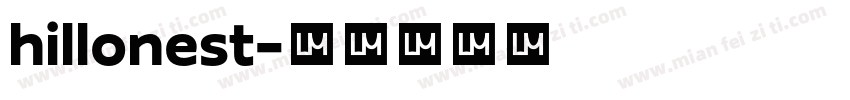 hillonest字体转换
