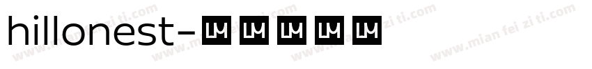hillonest字体转换