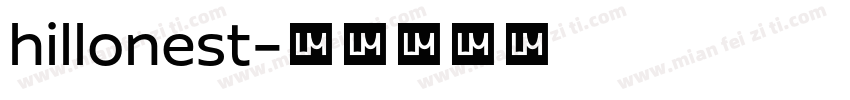 hillonest字体转换