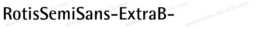 RotisSemiSans-ExtraB字体转换