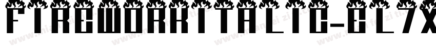 FireworkItalic-el7x字体转换