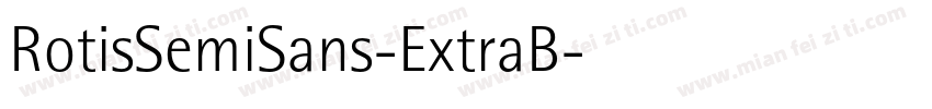 RotisSemiSans-ExtraB字体转换
