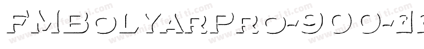 FMBolyarPro-900字体转换