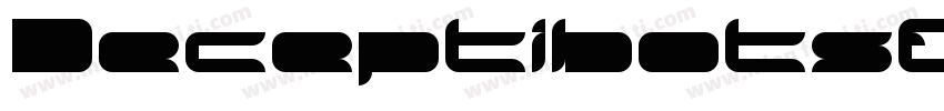 DeceptibotsExpandedItalic-3E6X字体转换