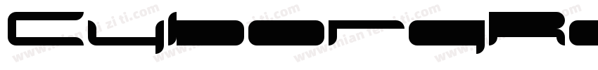 CyborgRoosterHalftoneItalic-qr9x字体转换