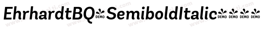 EhrhardtBQ-SemiboldItalic字体转换