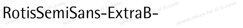 RotisSemiSans-ExtraB字体转换