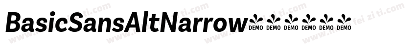 BasicSansAltNarrow字体转换
