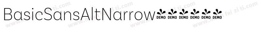 BasicSansAltNarrow字体转换