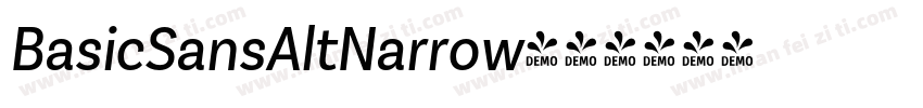 BasicSansAltNarrow字体转换