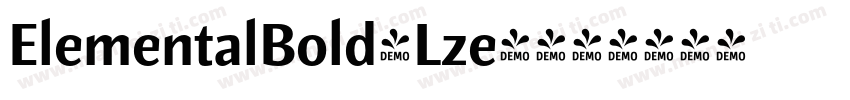ElementalBold-Lze4字体转换