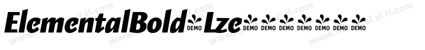 ElementalBold-Lze4字体转换